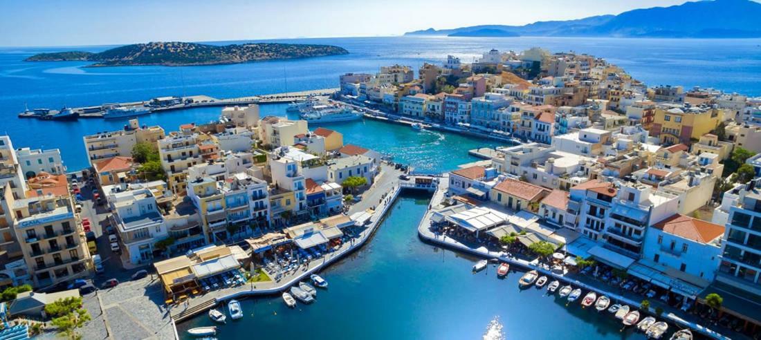 Stunning Seaview Town Apartment Ágios Nikólaos 외부 사진